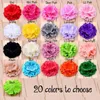 Decorative Flowers 5pcs/lot 11CM 20 Colors Born DIY Fashion Chic Shabby Artificial Shaped Fabric Hair Bouquet For Wedding Bride Garland