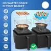 Pişirme Kalıpları Mutfak Izgara Hava Fritöz Aksesuarları Set Çoğu 5.8QT ve daha büyük Fırın Kek Pizza Pan Metal Tutucu Şişe Raf Barbekü Rafı 231018