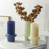 Vaser modern ljus lyx enkel glas vas hem dekoration vatten blomma arrangemang skrivbord mjuk dekorativ enhet