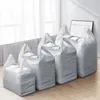 Storage Bags Super Large Silver Thicken Plastic Moving Packaging Bag Transparent With Handle For Duvet Blanket Bedding Clothing