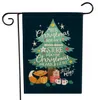 Weihnachtsgartenflaggen, doppelseitiges Druckmuster, Leinen, Hofflagge, Dekoration, Banner SN5299