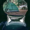 Coussin gonflable à insert transparent pour le camping