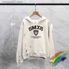 Mannen Hoodies Sweatshirts Saint Michael Beschadigd Hoodie Mannen Vrouwen Beste Kwaliteit SMX6 Print Capuchon T231019