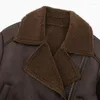 Vestes en cuir pour femmes manteau hiver vêtements d'extérieur Veste Femme Chaqueta De Cuero Mujer chaud épais Jaqueta Motociclista Trafins