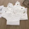 Pullover Children's Shirts School Girls White Long Sleeve Lace Barn Shirt Baby Toddler Teen Casual Children kläder 231018