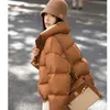 Parka da donna in piumino doppio Pinup pittorico stile Hong Kong giacca elegante alla moda da donna inverno dolce e carino pane 231018