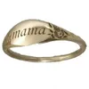 Solitaire Ring Mama Rings For Mors dag gåva Enkel bokstäver Statal Kvinna Finger Smycken Mor och barntillbehör 231019