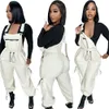 Designer Fleece Overalls Women Fall Winter Thicker Jumpsuits Casual Warm Loose Suspender Trousers Fashion One Piece Overalls Bulk Wholesale Clothes 10232