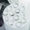 Anelli di cluster Bohemian Circle Hollow Twist Ring Set for Women Retro Geometric Star Finger Trendy's Women's Jewelry Gift