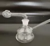 Mini bicchiere trasparente Bong in vetro Pipa ad acqua Narghilè Piattaforme petrolifere dab rig congiunte