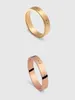 Designer Ring Titanium Steel Silver Love Rings Men and Women Rose Gold Jewelry Couples Christmas Ring Gift Party Wedding For Lovers Par Rings Gift