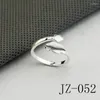 Кольца кластера WalerV из стерлингового серебра для женщин и мужчин, модные украшения на заказ, открытое кольцо со змеей, креативный подарок на палец
