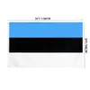 3x5fts 90x150cm Estland Flagg Republiken Estland Estniska nationella flaggor Banner Polyester Banner för inomhusut utomhusdekoration direkt fabriks grossist
