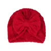 Cappello da bambino morbido con fiocco grande Cappello da turbante per bambina Ragazzi Cappello da neonato Berretto lavorato a maglia Berretti per bambini Copricapo per bambini GC2400