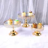 Outils de cuisson 1pcs Gold Cake Rack Set Cupcake Plateau Décor à la maison Table à dessert Affichage de mariage