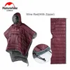 Sacs de couchage paresseux sac de couchage Style cape en plein air chaud Camping couette de couchage hiver voyage Poncho 231018
