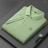 Men's Polos 50-70% Cotton Men Polo Shirts Summer Short Sleeve T-shirts Turn-down Collar Embroidered
