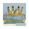 Chapeaux de fête Chapeaux de fête King Crown Halloween Ball Dress Up Sceptre en plastique Fournitures de fête Couronnes d'anniversaire Couronnes de princesse Maison Jardin Dhdkq