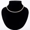 Nouvelles femmes Tennis cristal strass collier collier argent plaqué chaîne colliers pendentifs pour fille mariage anniversaire bijoux gif3069