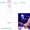 Aquários Artificial Nadar Medusa Luminosa Aquário Decoração Tanque De Peixes Subaquático Planta Viva Ornamento Paisagem Aquática 230819