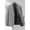 Herenpakken Blazers Herenmode Zakelijk Koreaans Gentleman Wol Gentleman Trend Slank Hong Kong-stijl Britse stijl Casual bruiloftsblazer 231018