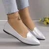 Scarpe eleganti 2024 Moda Slip on Mocassini Traspiranti Stretch Ballerine basse Donna Fondo morbido Punta a punta Barca plus size 43 231019