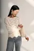 Maglioni da donna Autunno e inverno stile pigro girocollo pullover ampio maglione corto lavorato a maglia scavato