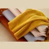 Kadın Örgüler Tees Marwin Gelecek Sonbahar Kış Kış Katı Çekme Femme Krop Kalın Örme Beltlenk Büyük Boy Kadın Kazak 231018
