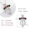 CLUCI 925 mignon souris en forme de breloques pour les femmes collier 925 en argent Sterling perle Cage pendentif médaillon SC049SB272s