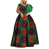 Bintarealwax New Dashiki African Print Dress Bazin One Rushulder Clothes Vestidos Plus Size African Sukienki dla kobiet WY3834186Q