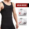 Taille Tummy Shaper Strak Mager Heren Afslanken Elastisch Lichaam Shapewear Vest Ademend Top Fitness Shirt Buikcontrole Compressie Sport Taille F6h5 231019