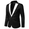 Mäns kostymer blazrar Ankomstdräkt Men single -knappdräkter Slim Fit Party Wedding Casual Blazer Black and White Solid Design Collar Blazers 231018