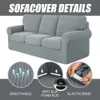 Pokrywa krzesełka rozciągająca sofa 1 2 3 4 -osobowa okładka kanapy do salonu grube slipcovers Pets Kids Furning Protector 230819