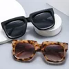 Солнцезащитные очки 2023, модные негабаритные женские брендовые дизайнерские квадратные солнцезащитные очки в большой оправе, винтажные мужские очки для вождения