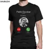 Herr t shirts pablo escobar calling el patron roliga telefon toppar bomull kort ärm o nack t-shirts sommar tees sbz8454