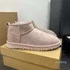 المصمم الكلاسيكي Ultra Mini Boots Snow Boot Platform نساء الرجال فراء خروف تسمان تازان رمال الخردل البذور البيج Driftwood أستراليا الشتاء الكاحل