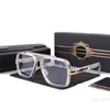 Okulary przeciwsłoneczne vintage kwadratowe okulary przeciwsłoneczne projektant mody Shades Luksusowe złotą ramę UV400 gradient LXN-EVO DITA