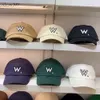 Couple Sports Designer Ball Caps Women Candy Color W Letter Embroidery Outdoor Travel Sun Protection Cap