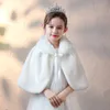 Kurtki Baby Girl Coats Bez sukienki Dzieci FUA FUR SZYWKA KRTKA KRTKA na przyjęcie weselne Formalne dziewczyny Bolero Toddler Girl Warem 231018