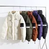 Designer roupas de alta qualidade pedra homens mulheres casacos pato branco para baixo com emblema inverno outwear parka oversized senhora jaquetas tamanho M-3XL