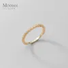 Modian Hight Quality 925 Sterling Silver Luminous Zircon Simple Stackable Wedding Engagement Rings for Women Fine Jewelry Bijoux 2219e