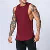 Fitness Singlets Mouwloze Workout Tank Top Mannen Gym Kleding Bodybuilding Musculation Vest Spier Shirt 2106233463