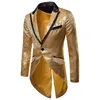 Costumes pour hommes Blazers Hommes Sequin Tuxedo Veste Queues Slim Fit Tailcoat Robe Manteau Swallowtail Dîner De Mariage Blazer Costume Veste Hommes Costumes 231018