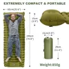 Outdoor Pads Outdoor Thicken Camping Mattress Ultralight Inflatable Sleeping Pad for Hiking Backpacking with Built-in Pillow Pump Air Mat 231018