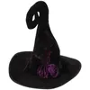 Jouets d'Halloween Chapeau de sorcière sur le thème d'Halloween Casquette de sorcière Chapeau de sorcière durable Accessoires de costume de cosplay de fête d'Halloween Fournitures de décoration d'Halloween 231019