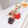 3Style Graduation Gown Cap KeyChain Doctor Cap Key Chain Friend Student Graduation Gifts A+Good Luck Keyring School Bag Pendents