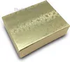 Emballage cadeau 100-Pack # 99 Boîte à bijoux en carton rempli de coton Coffret cadeau - Feuille d'or de 5 tailles 20pc chacun 231019