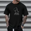 Heren T-shirts Tops Losvallend shirt met korte mouwen en ronde hals Ademende top LET'S For Men Grafisch effen katoen