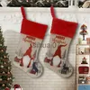 Juldekorationer Faceless Doll Theme Candy Bag Christmas Supplies Santa Claus Christmas Socks Family Holiday Atmosphere Hanging Decoration X1019