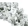 Couronnes de fleurs décoratives couronne floquée de pin de montagne sans lumières décorations de vacances de Noël festives décor suspendu pour portes manteaux de cheminée 231019